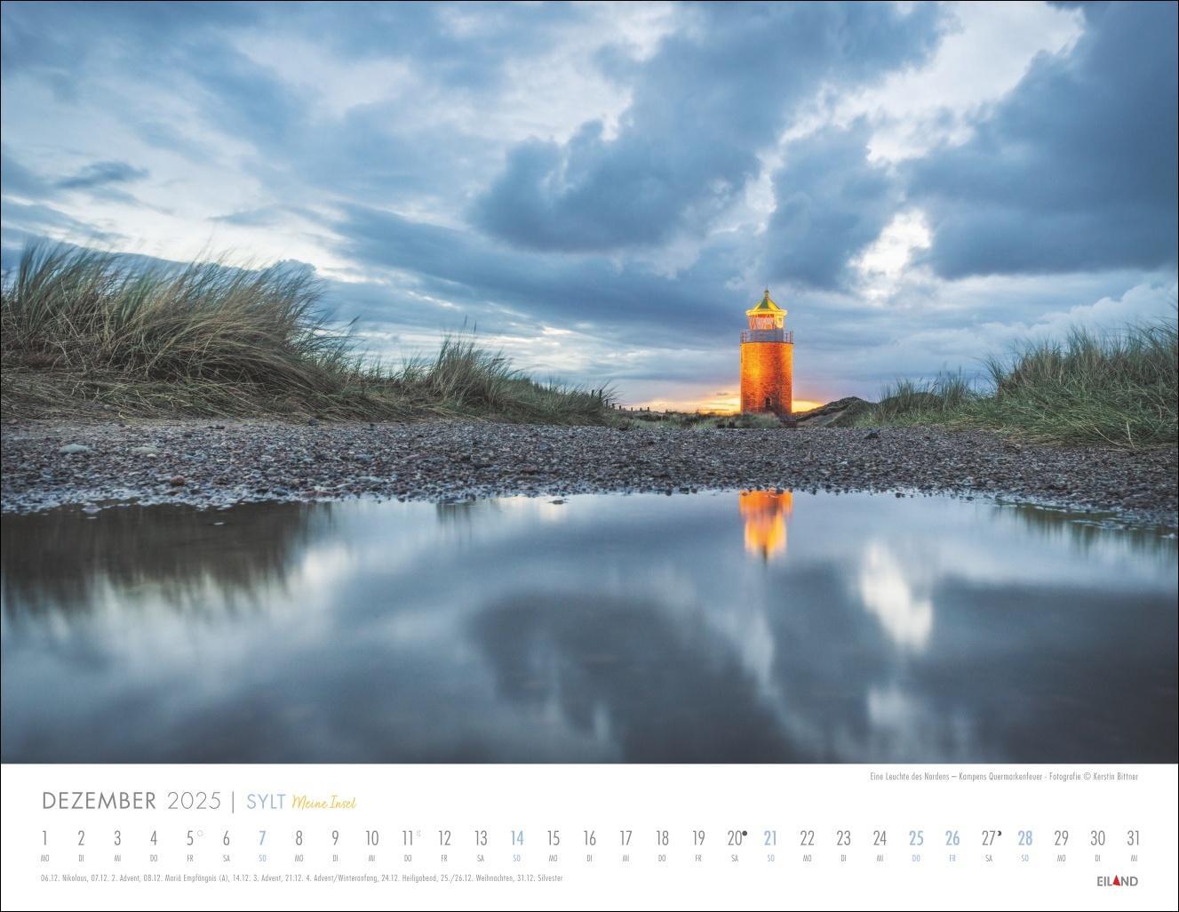 Bild: 9783964023537 | Sylt - Meine Insel Kalender 2025 | Eiland | Kalender | Spiralbindung