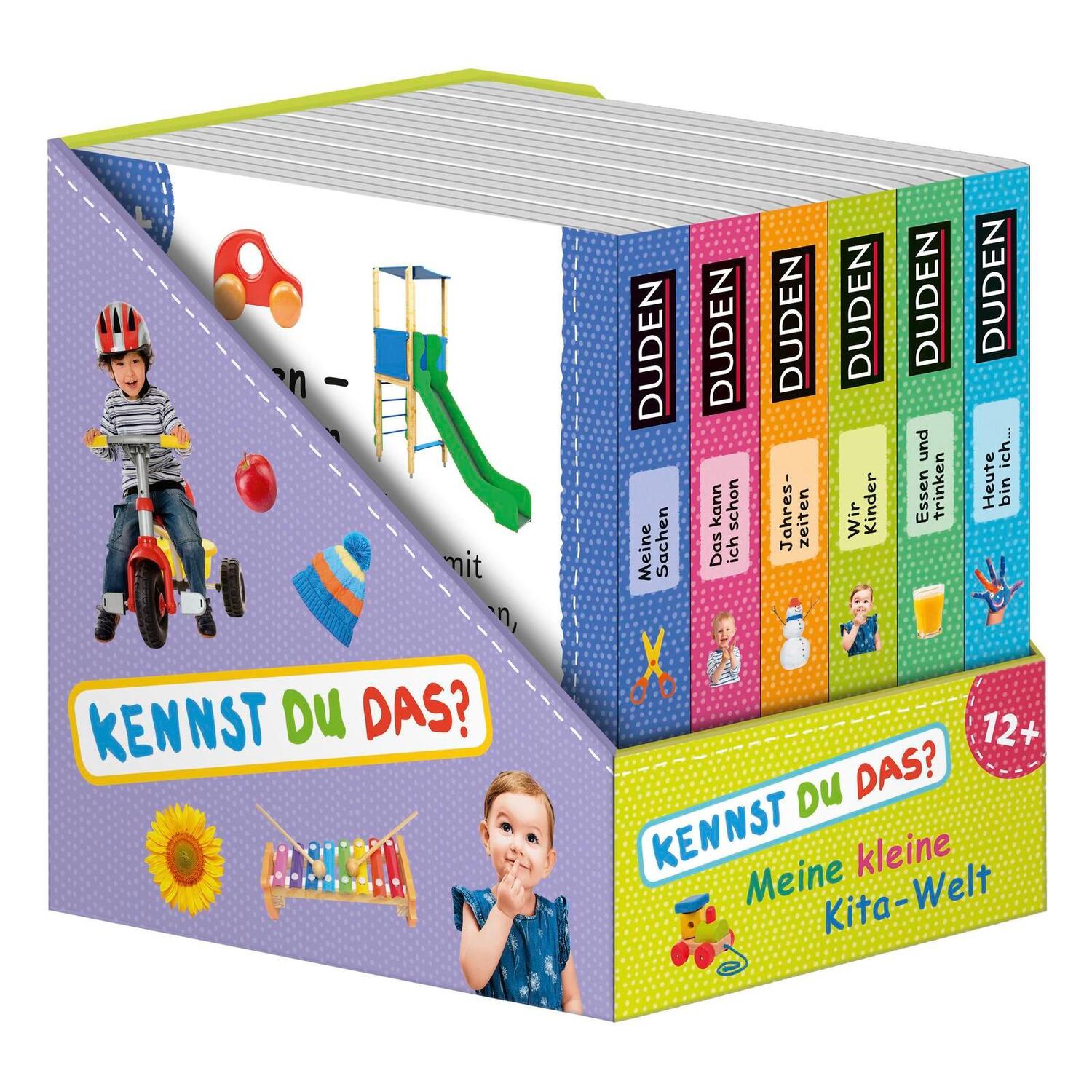 Bild: 9783737334457 | Duden 12+: Meine kleine Kita-Welt (Würfel) | 6 Mini-Bücher | Buch