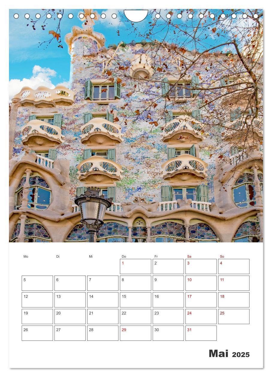 Bild: 9783435899883 | Barcelona - Urlaubsplaner (Wandkalender 2025 DIN A4 hoch), CALVENDO...