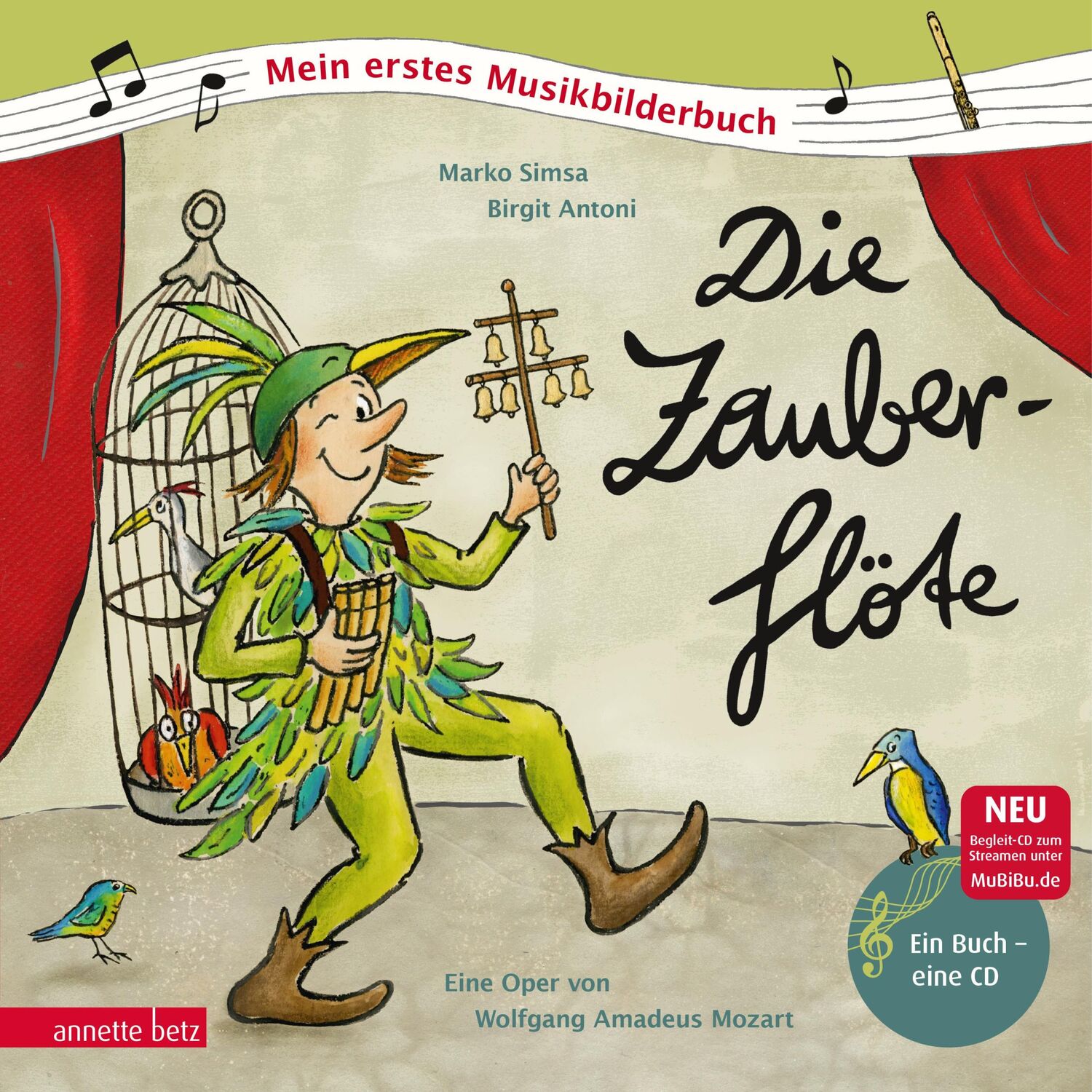 Cover: 9783219116915 | Die Zauberflöte | Mein erstes Musikbilderbuch mit CD | Marko Simsa