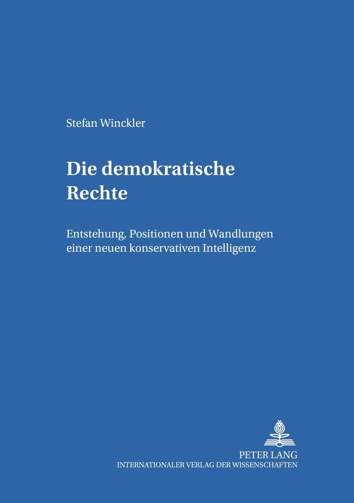 Cover: 9783631534359 | Die demokratische Rechte | Stefan Winckler | Taschenbuch | Deutsch