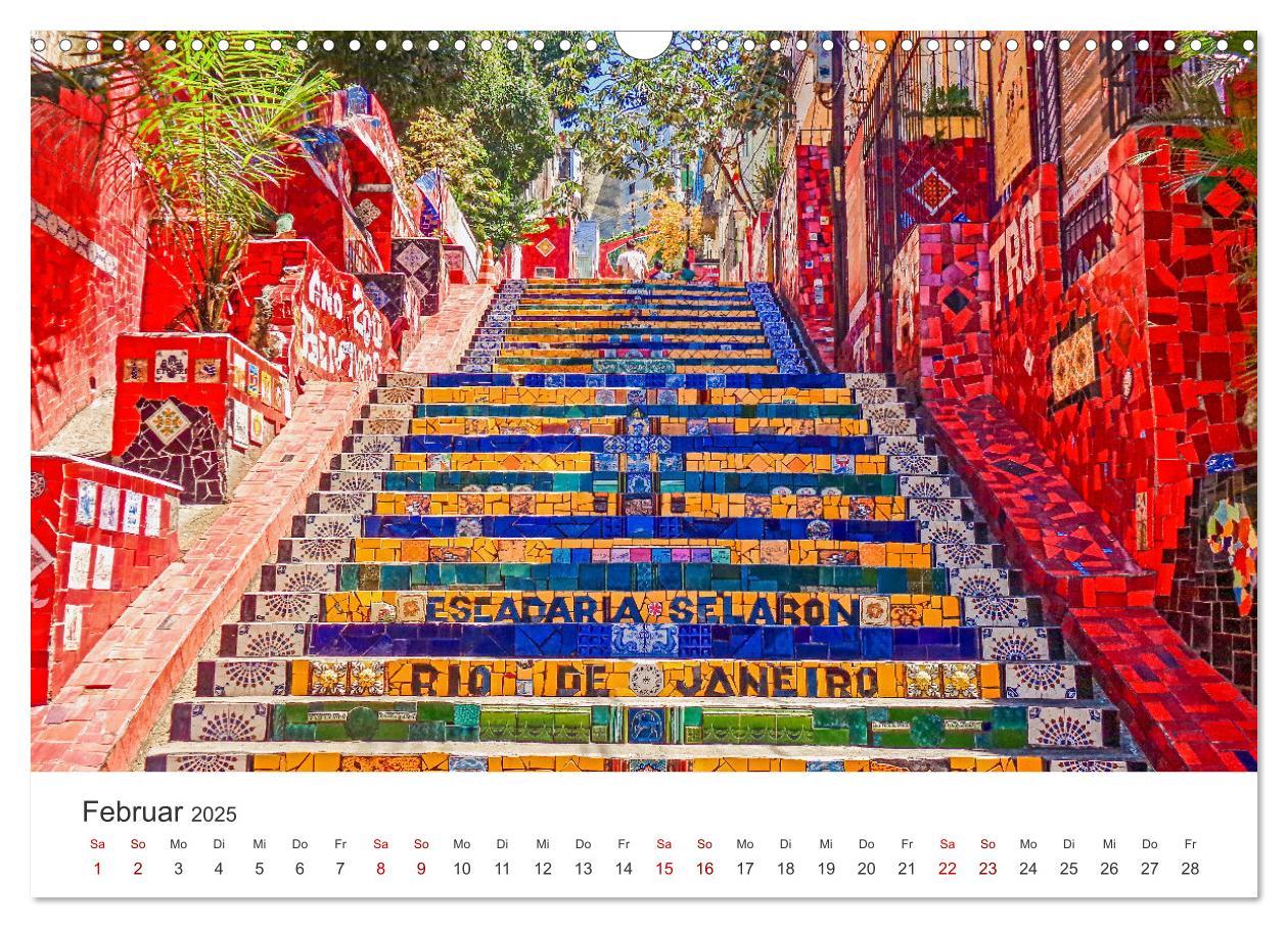 Bild: 9783383987694 | Rio de Janeiro - Am Fuße des Corcovados. (Wandkalender 2025 DIN A3...