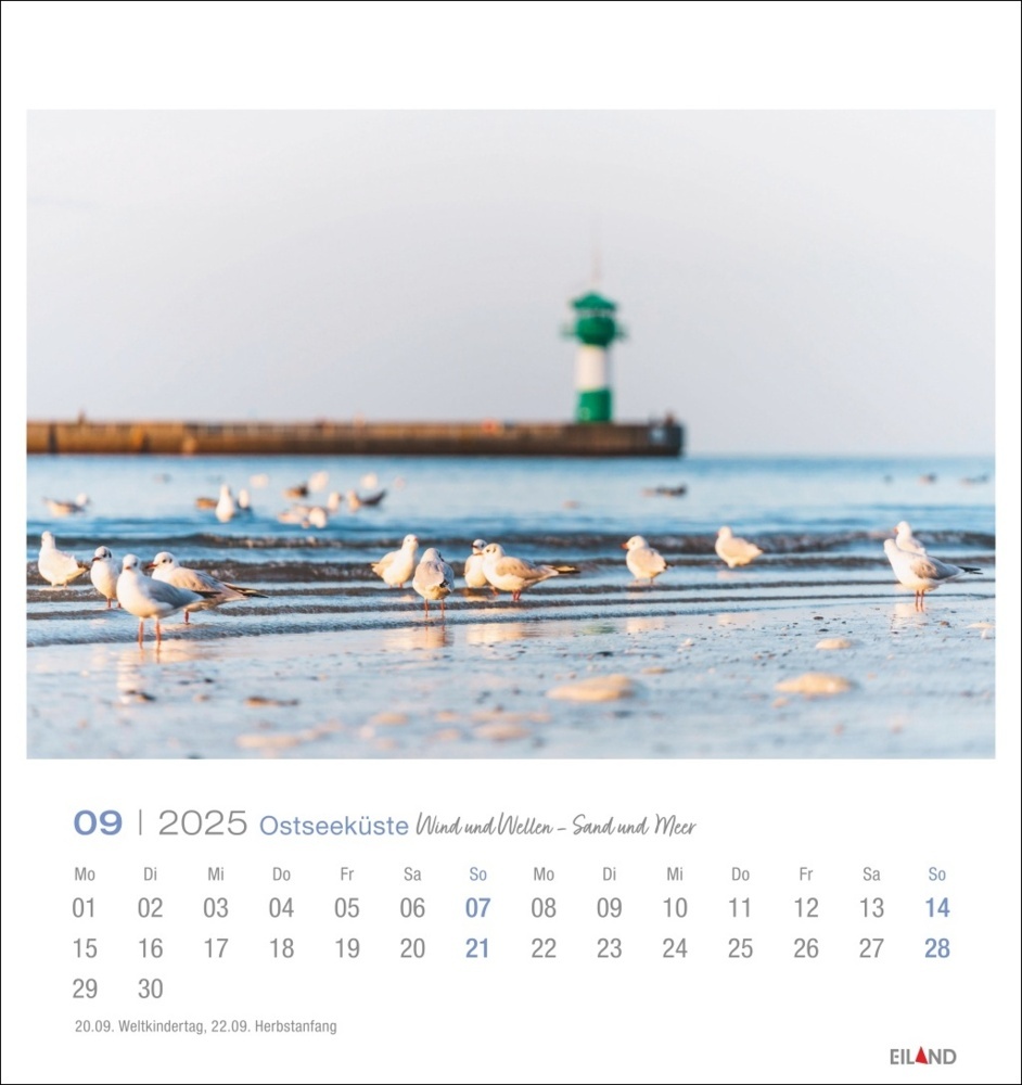 Bild: 9783964023308 | Ostseeküste Postkartenkalender 2025 - Wind und Wellen - Sand und Meer