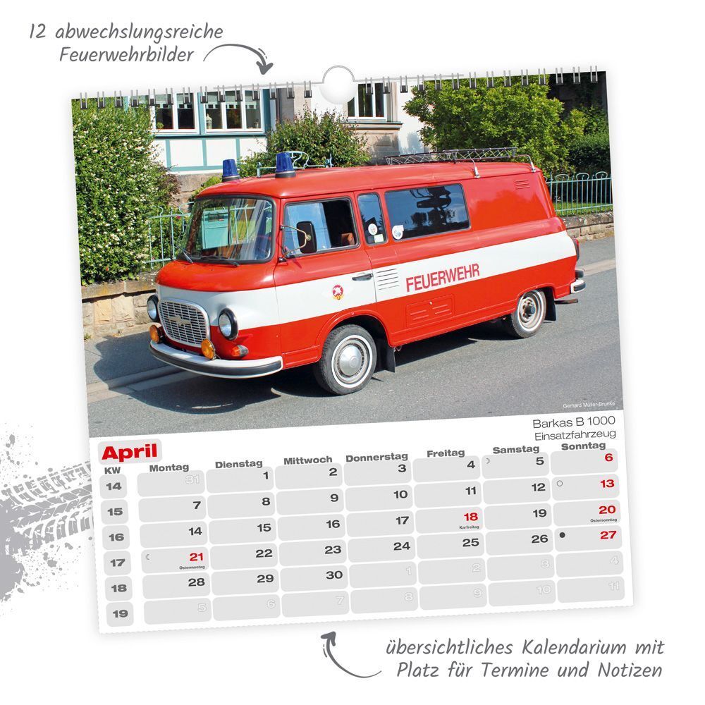 Bild: 9783988022639 | Trötsch Technikkalender Feuerwehren 2025 | &amp;amp (u. a.) | Kalender