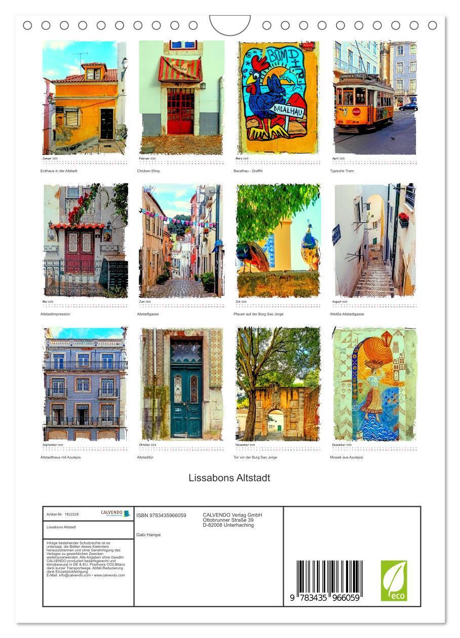 Bild: 9783435966059 | Lissabons Altstadt (Wandkalender 2025 DIN A4 hoch), CALVENDO...