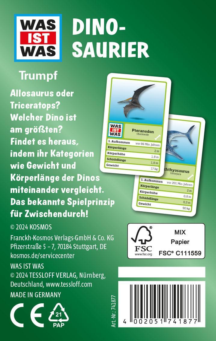 Bild: 4002051741877 | WAS IST WAS Trumpf: Dinosaurier | Spiel | Spiel | 741877 | Deutsch