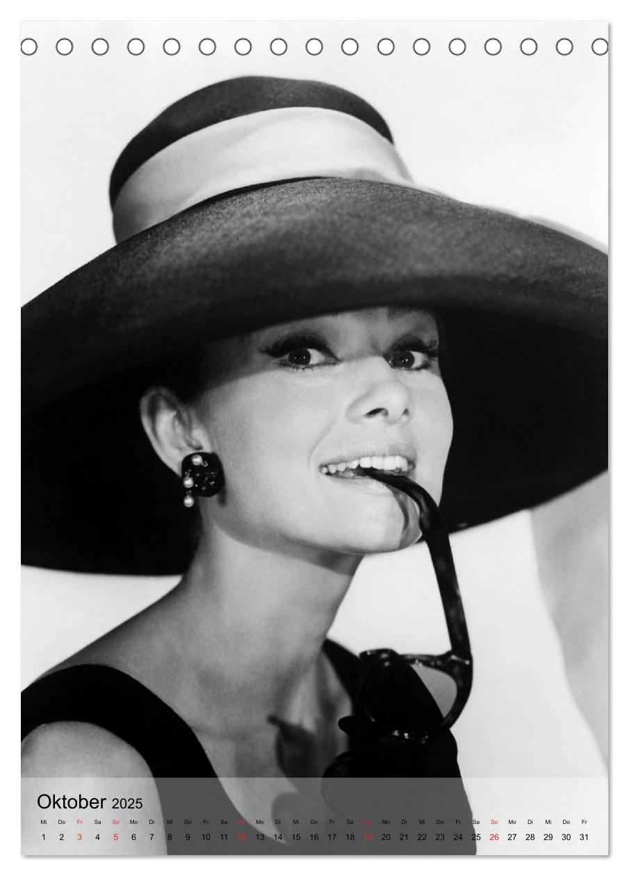 Bild: 9783457047057 | Hollywood-Diva - Audrey Hepburn (Tischkalender 2025 DIN A5 hoch),...