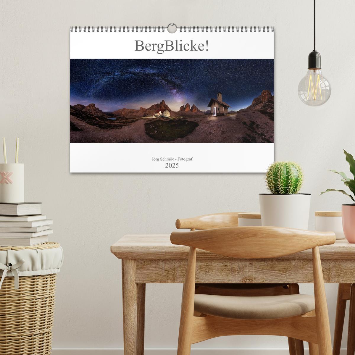 Bild: 9783435337590 | BergBlicke! (Wandkalender 2025 DIN A3 quer), CALVENDO Monatskalender