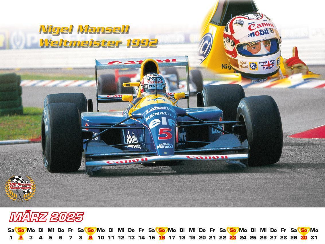 Bild: 9783948794804 | Best of F1 Weltmeister der 90iger Kalender 2025 | Frank Pommer | 2025