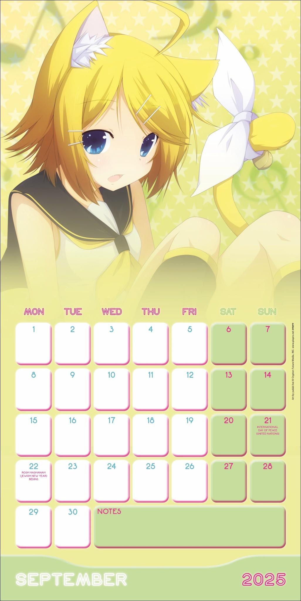 Bild: 9783840196850 | Hatsune Miku Broschurkalender 2025 | Kalender | 28 S. | Englisch