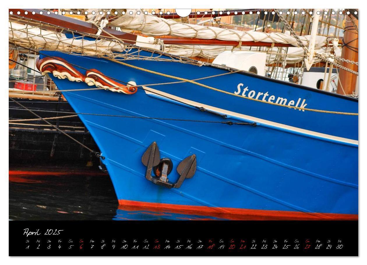 Bild: 9783435827817 | Boote und Schiffe auf Elbe und Ostsee (Wandkalender 2025 DIN A3...