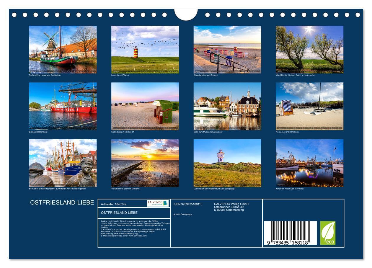 Bild: 9783435168118 | OSTFRIESLAND-LIEBE (Wandkalender 2025 DIN A4 quer), CALVENDO...