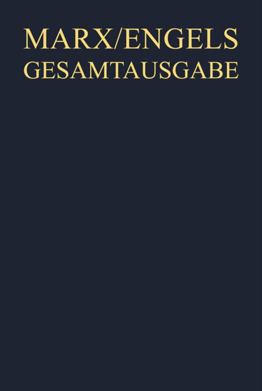 Cover: 9783110683264 | Werke, Artikel, Entwürfe | Ende August 1844 bis April 1846 | Buch