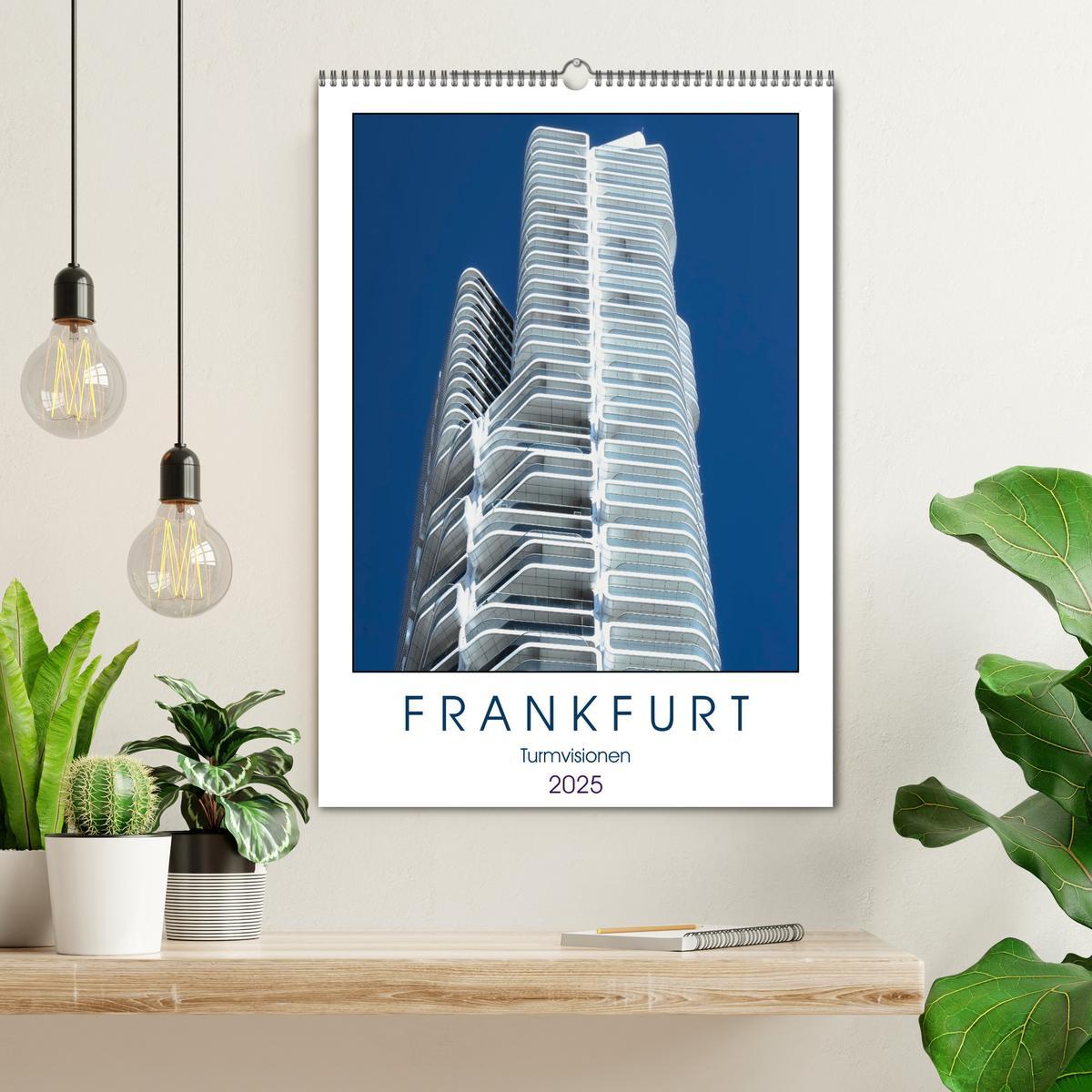 Bild: 9783435921942 | Frankfurt Turmvisionen (Wandkalender 2025 DIN A2 hoch), CALVENDO...