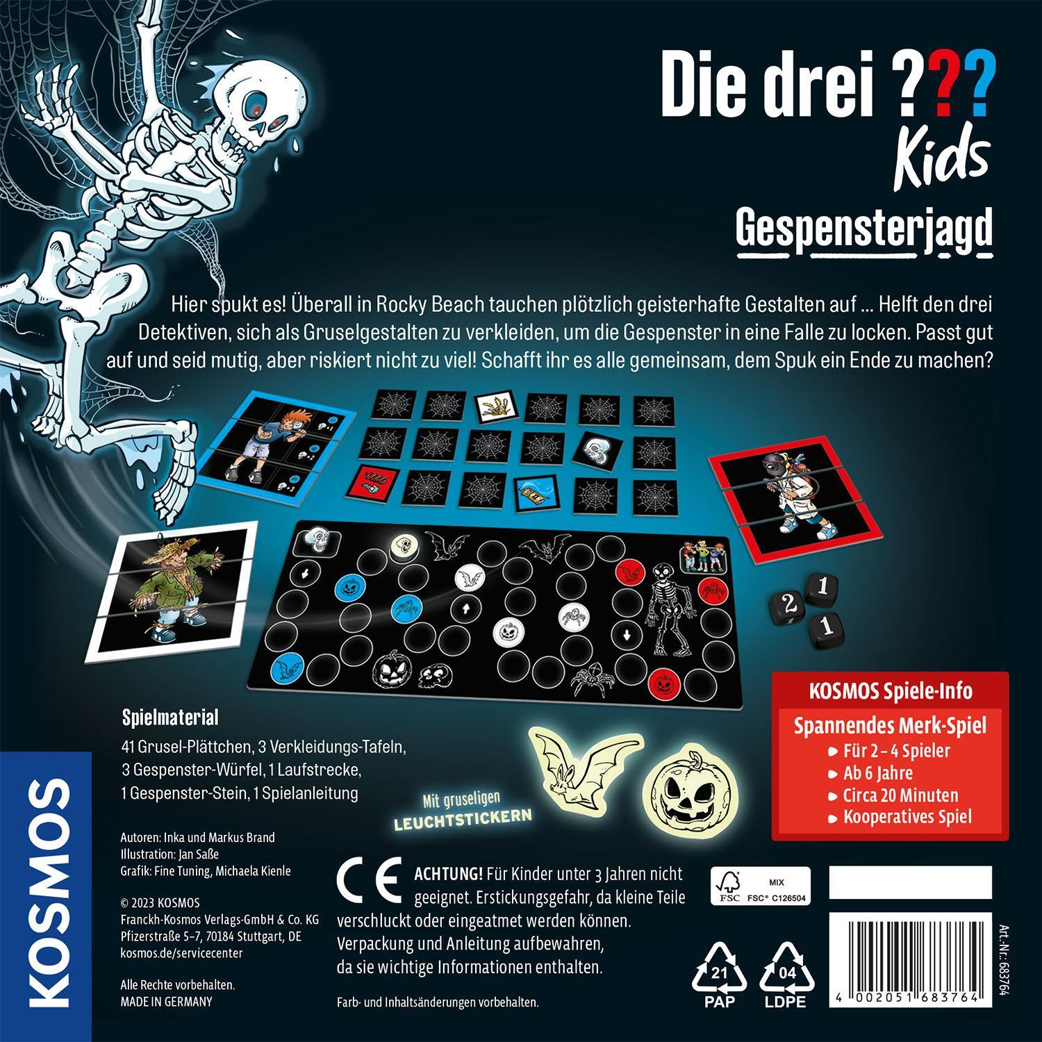 Bild: 4002051683764 | Die drei ??? Kids - Gespensterjagd | Spiel | Inka Brand (u. a.) | 2024