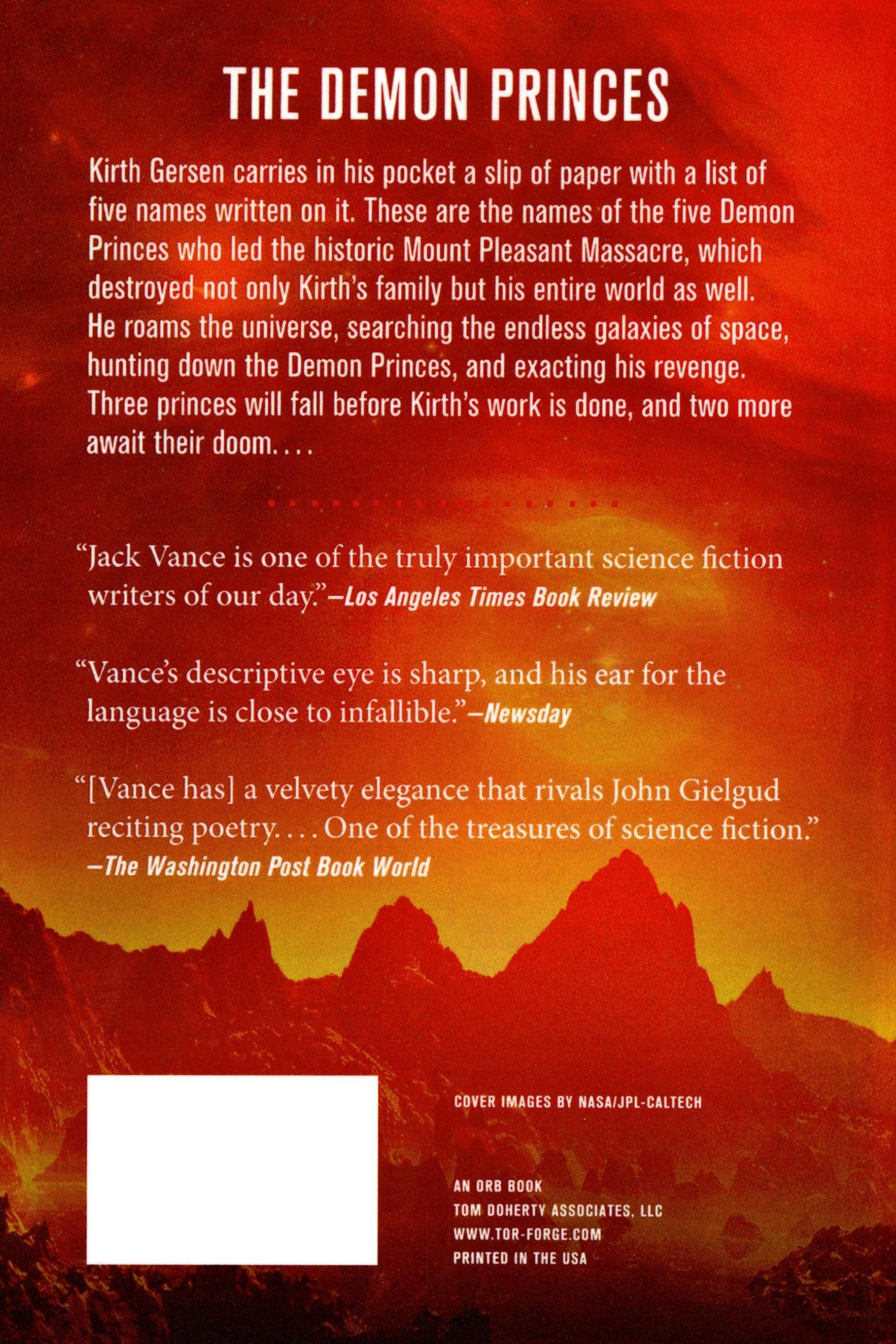 Rückseite: 9780312853020 | The Demon Princes, Vol. 1 | Jack Vance | Taschenbuch | Paperback