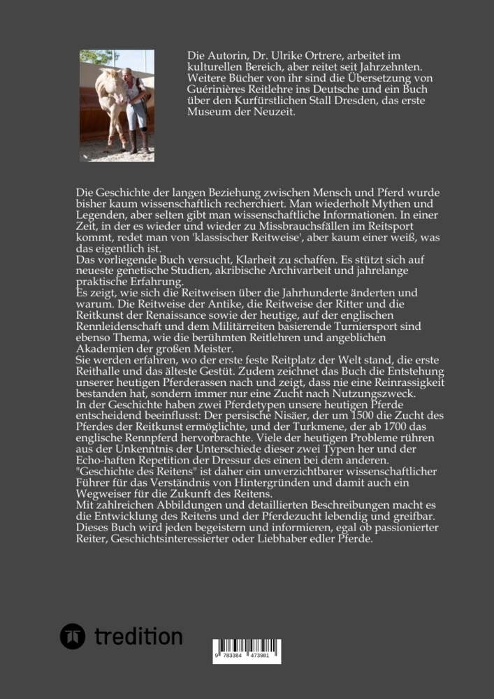 Bild: 9783384473981 | Die Geschichte des Reitens | Ulrike Ortrere | Taschenbuch | 284 S.