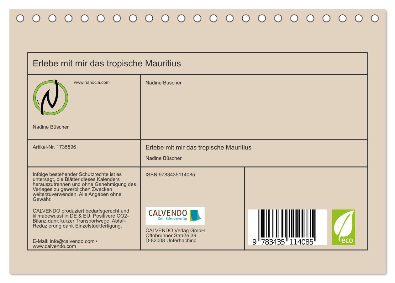 Bild: 9783435114085 | Erlebe mit mir das tropische Mauritius (Tischkalender 2025 DIN A5...