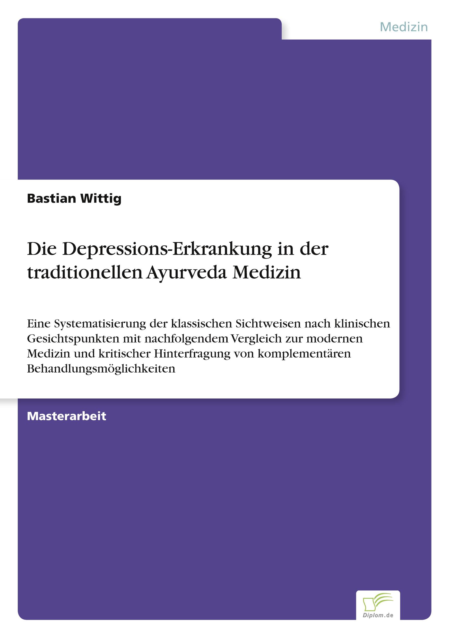 Cover: 9783961169924 | Die Depressions-Erkrankung in der traditionellen Ayurveda Medizin