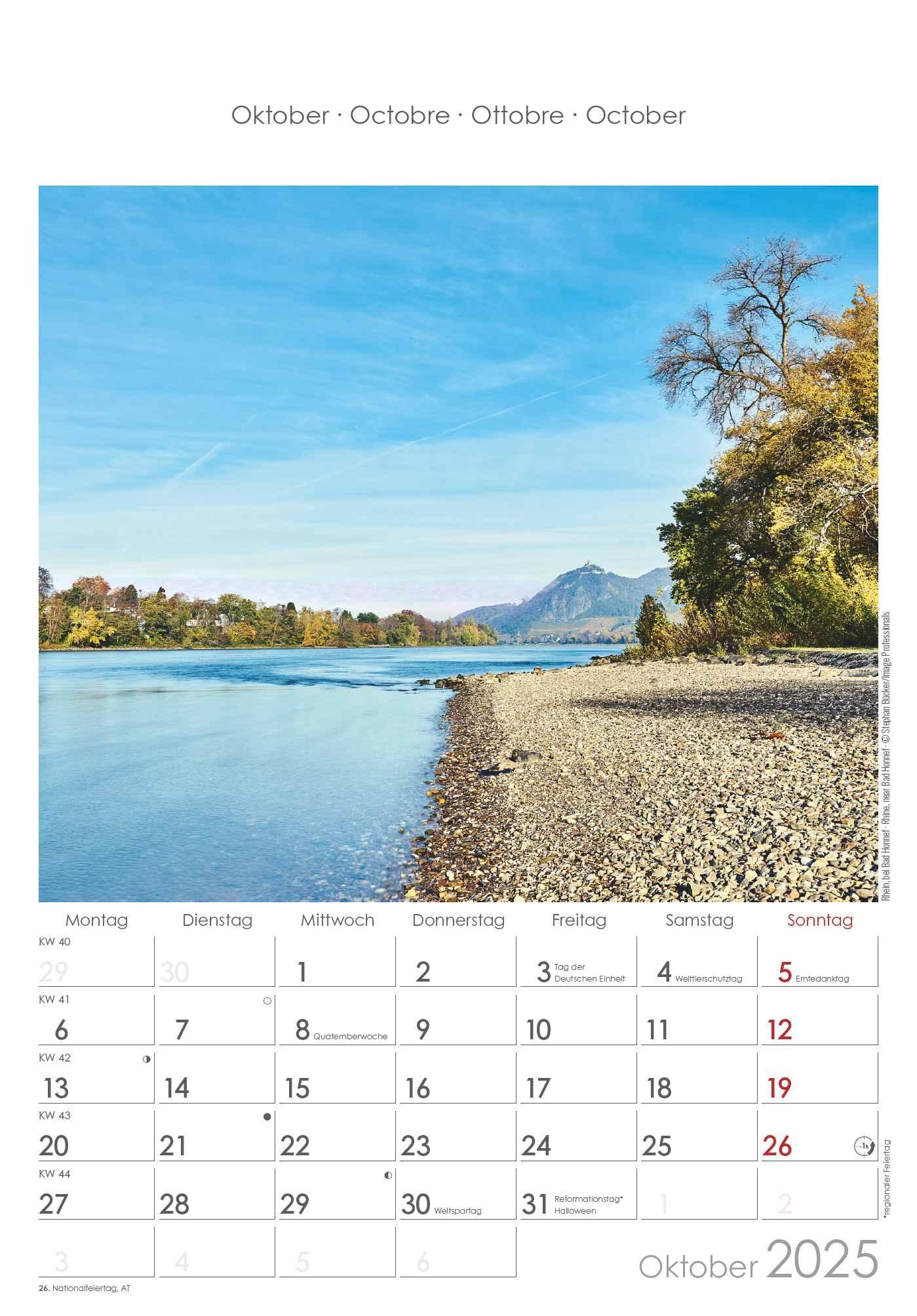 Bild: 4251732343354 | Nordrhein-Westfalen 2025 - Bild-Kalender 23,7x34 cm -...