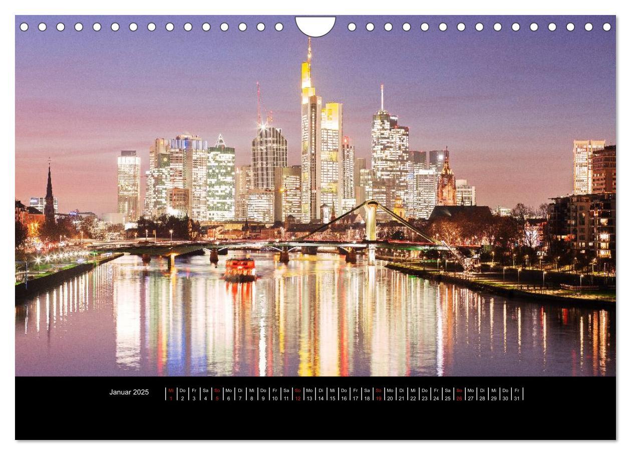 Bild: 9783435677931 | Frankfurt (Wandkalender 2025 DIN A4 quer), CALVENDO Monatskalender