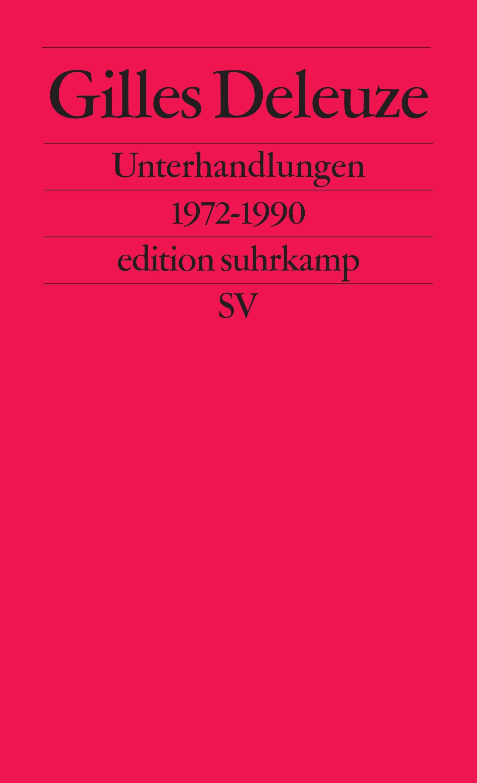 Cover: 9783518117781 | Unterhandlungen | 1972-1990 | Gilles Deleuze | Taschenbuch | 272 S.