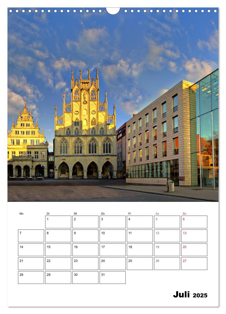 Bild: 9783457028087 | Münster entdecken (Wandkalender 2025 DIN A3 hoch), CALVENDO...