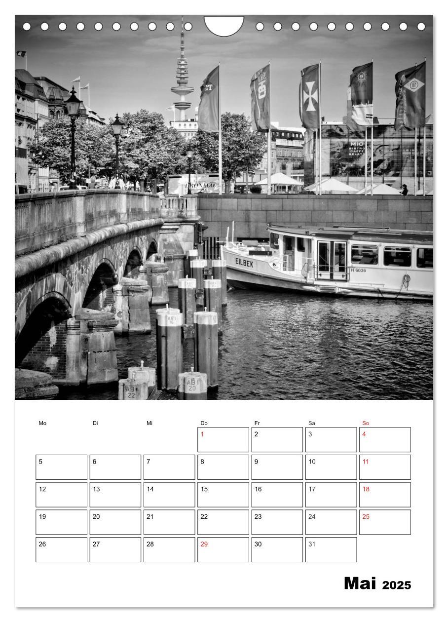 Bild: 9783457033579 | HAMBURG Monochrome Ansichten (Wandkalender 2025 DIN A4 hoch),...