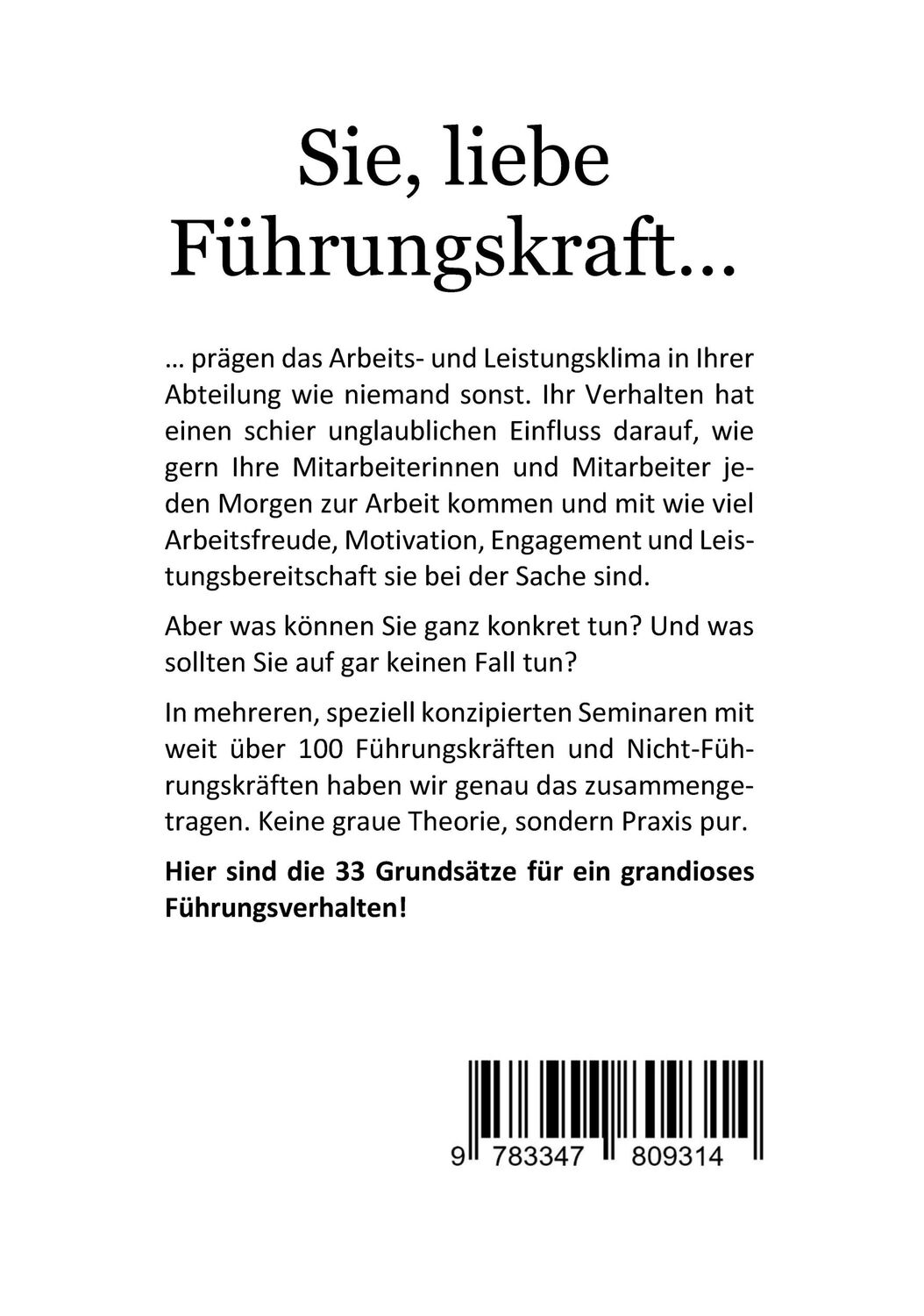 Rückseite: 9783347809314 | Der Knigge für alle Führungskräfte | Detlev Gebhard | Taschenbuch