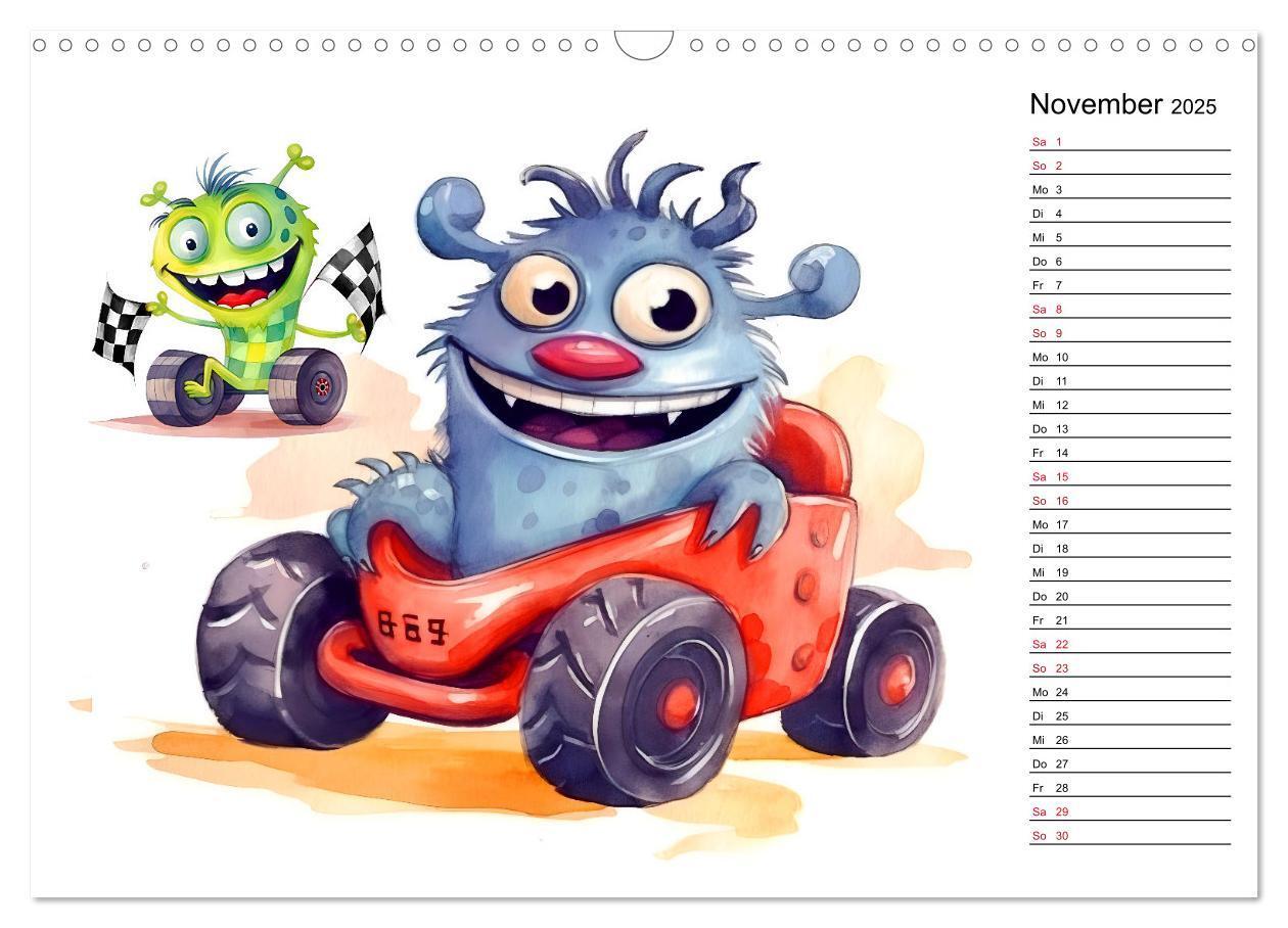 Bild: 9783383905728 | Monsterjobs - Kleine Monster, große Träume (Wandkalender 2025 DIN...