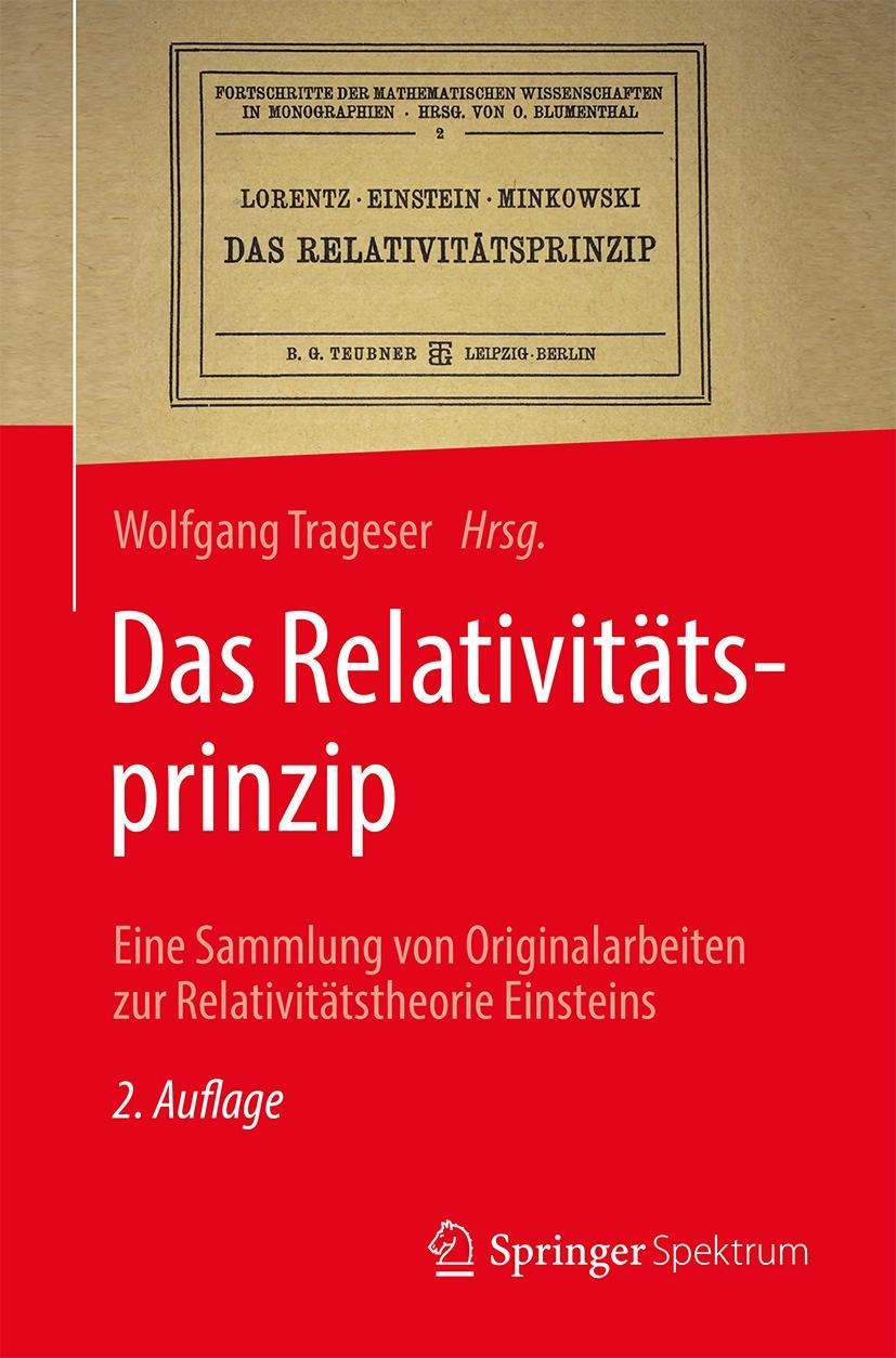 Cover: 9783662574102 | Das Relativitätsprinzip | Wolfgang Trageser | Buch | xx | Deutsch