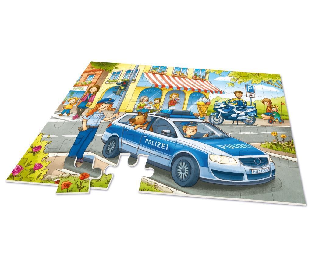 Bild: 4000826017929 | XXL Puzzle Auf Streife mit der Polizei. 45 Teile | Noris Spiele | 2019