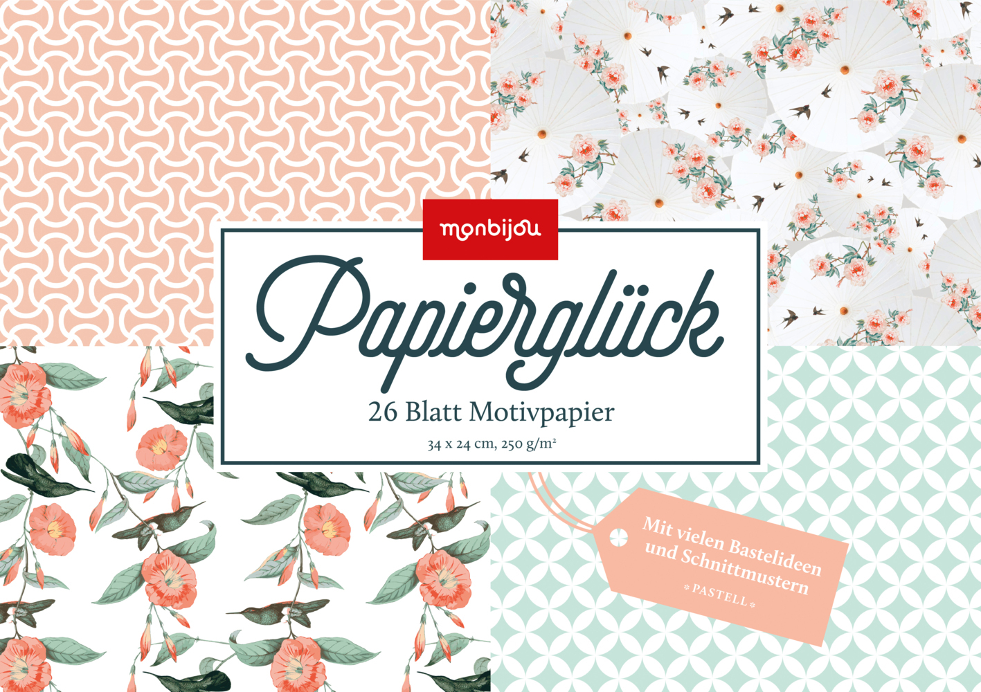 Cover: 4260188012776 | Papierglück - Design Pastell, Motivpapier | Klemmhefter | 26 S. | 2018