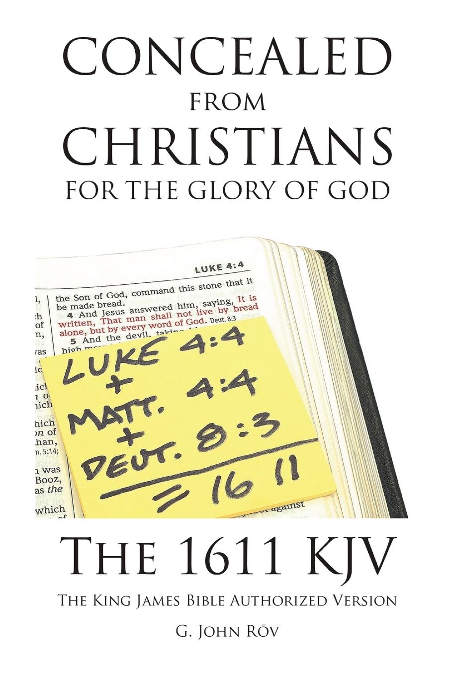 Cover: 9781483494340 | Concealed from Christians for the Glory of God | G. John R¿v | Buch