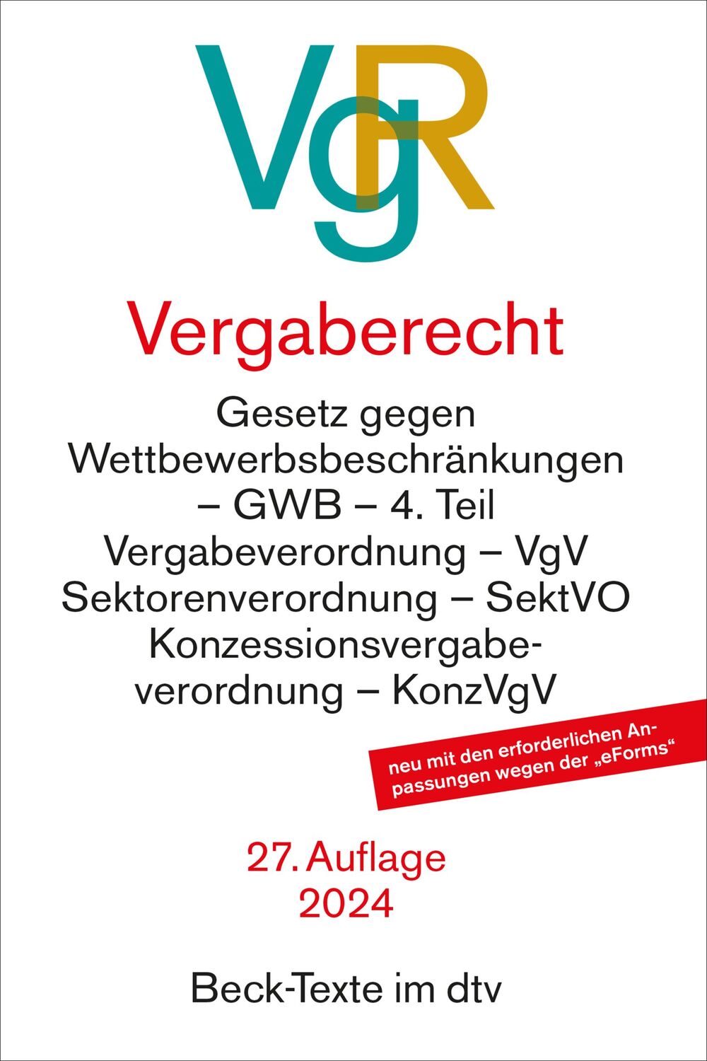 Cover: 9783423532259 | Vergaberecht | Taschenbuch | dtv-Taschenbücher Beck Texte | LXIII