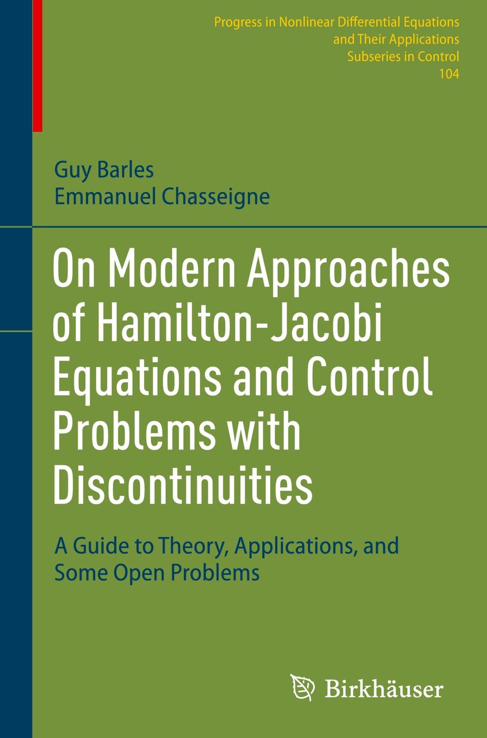 Cover: 9783031493706 | On Modern Approaches of Hamilton-Jacobi Equations and Control...