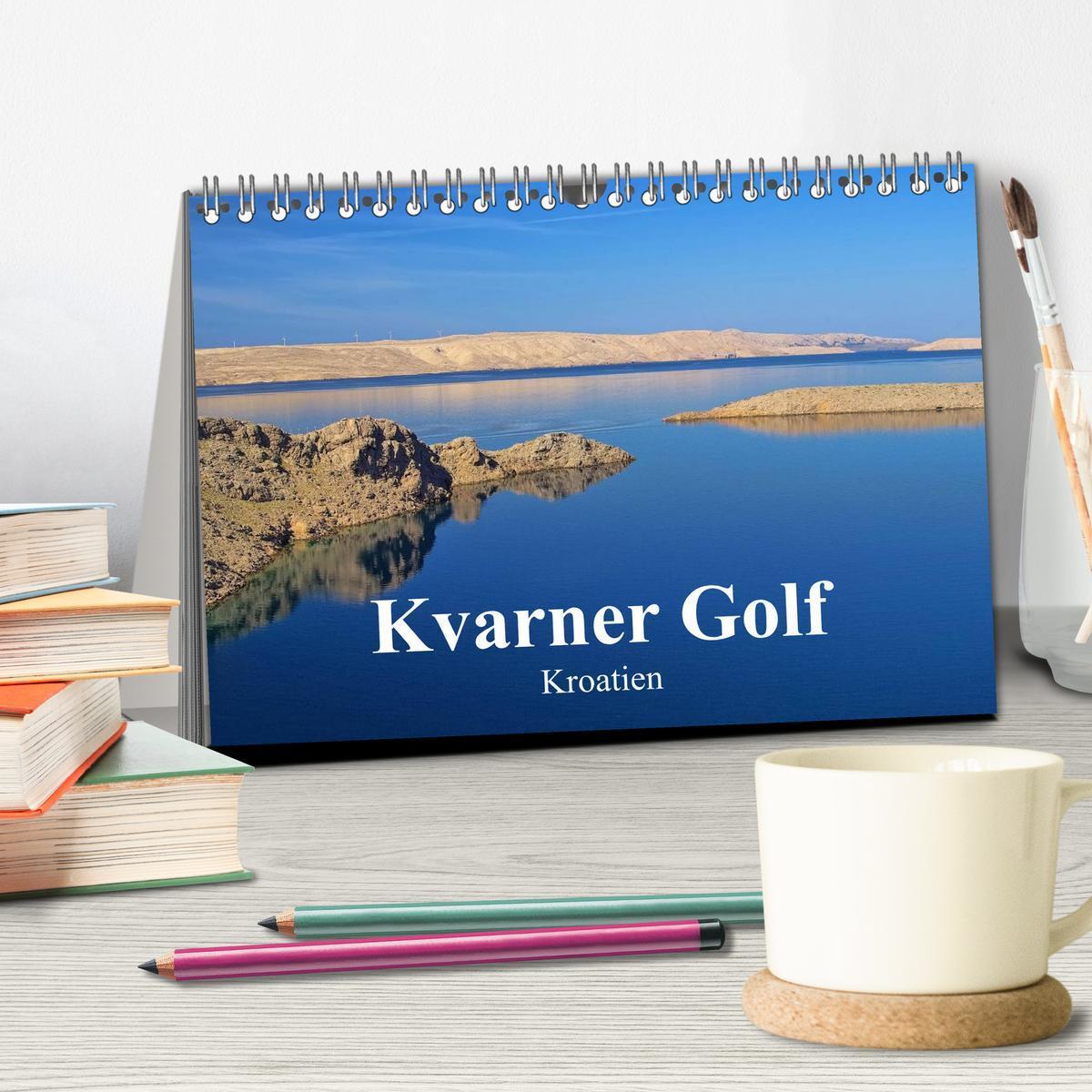 Bild: 9783435736850 | Kvarner Golf - Kroatien (Tischkalender 2025 DIN A5 quer), CALVENDO...