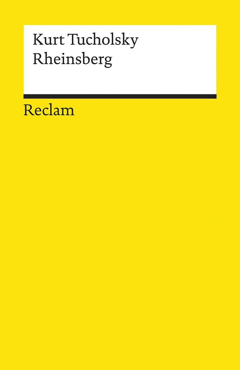 Cover: 9783150183892 | Rheinsberg | Ein Bilderbuch für Verliebte | Kurt Tucholsky | Buch