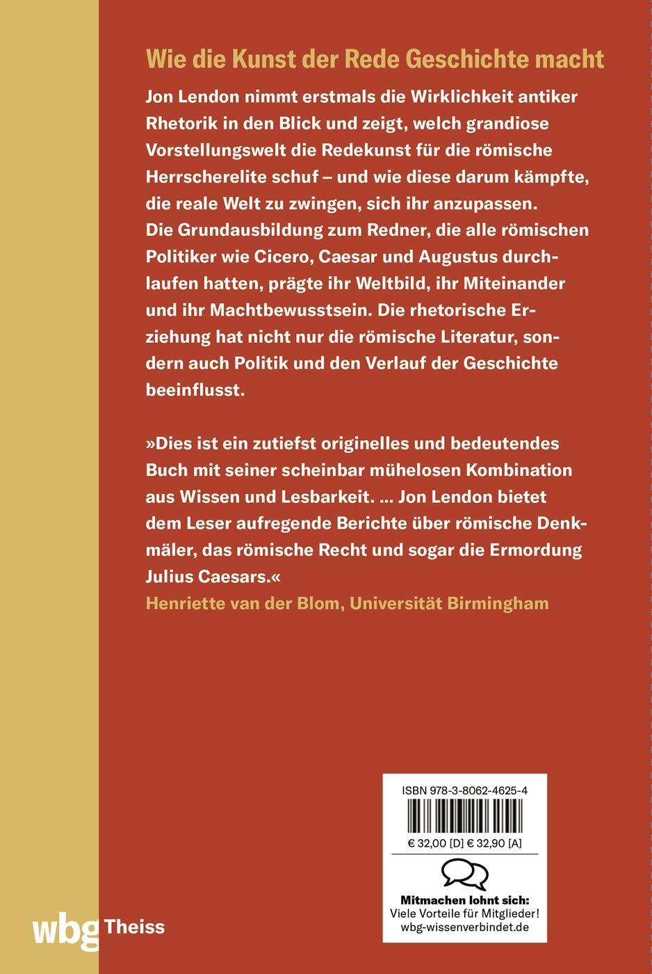 Rückseite: 9783806246254 | RHETORIK MACHT ROM | Die Kraft der Redekunst im Imperium Romanum