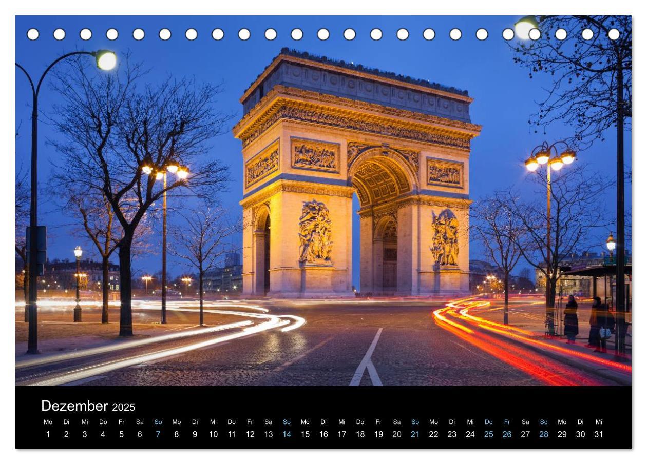 Bild: 9783435564897 | Paris bei Nacht 2025 (Tischkalender 2025 DIN A5 quer), CALVENDO...