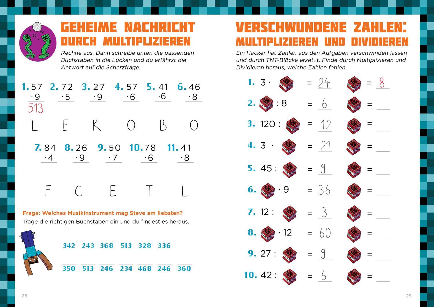 Bild: 9783743205970 | Mathe für Minecrafter - Multiplizieren und Dividieren | Amanda Brack