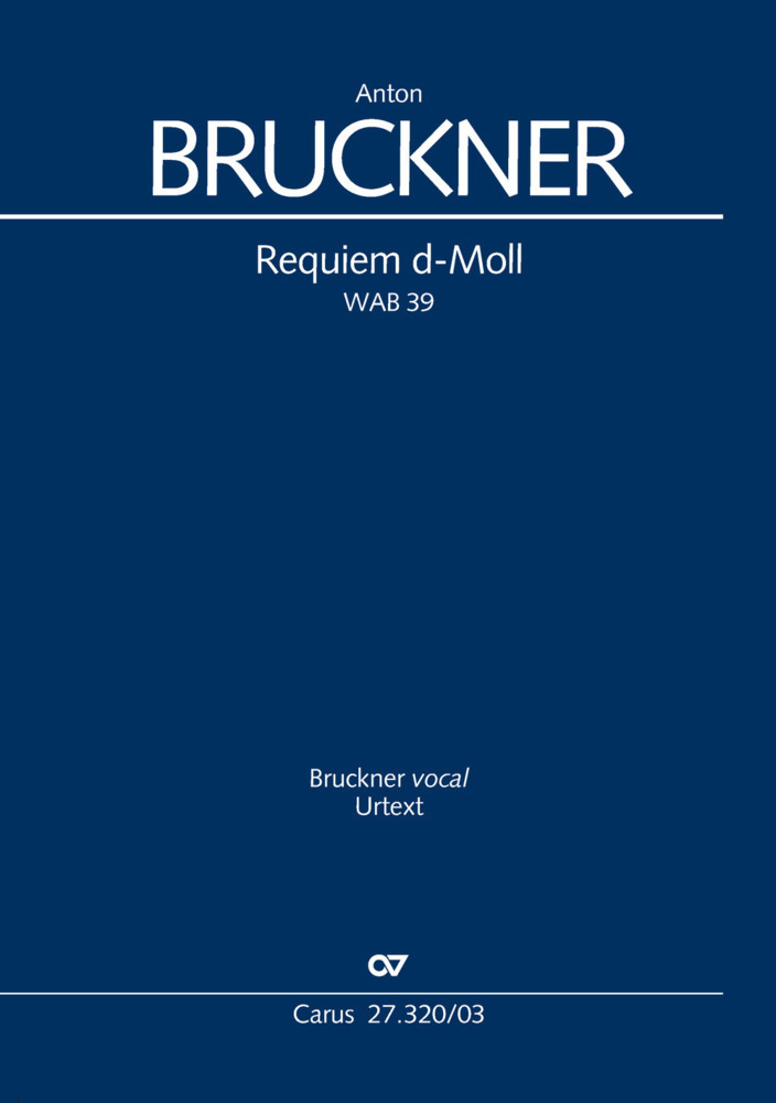 Cover: 9790007187743 | Requiem d-Moll (Klavierauszug) | WAB 39 | Anton Bruckner | Buch | 2018