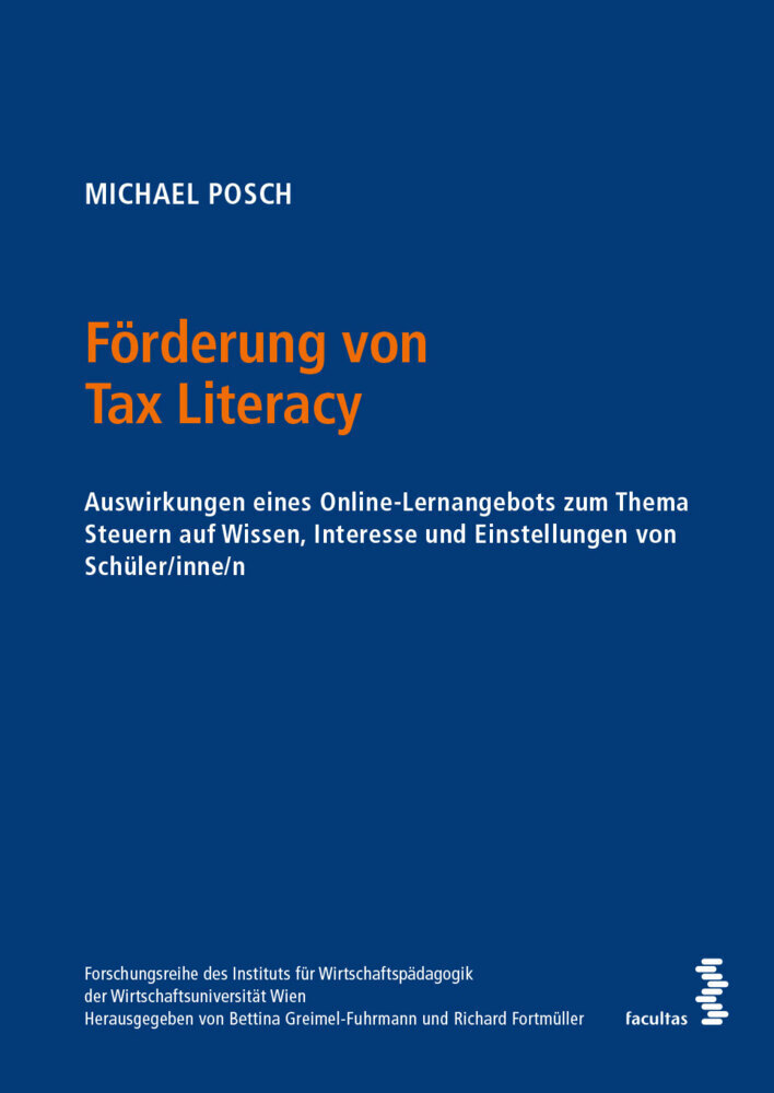 Cover: 9783708922935 | Förderung von Tax Literacy | Michael Posch | Taschenbuch | 272 S.