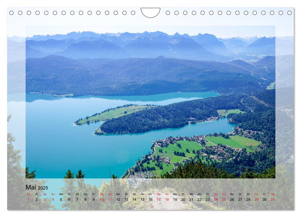 Bild: 9783435180875 | Walchensee (Wandkalender 2025 DIN A4 quer), CALVENDO Monatskalender