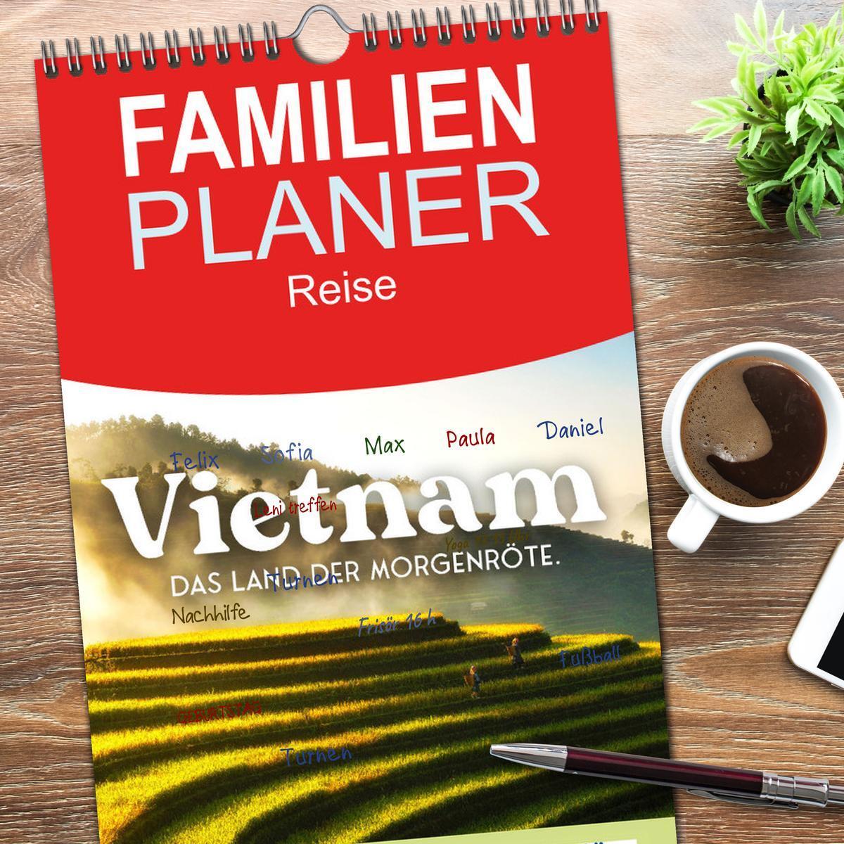 Bild: 9783457096284 | Familienplaner 2025 - Vietnam - Das Land der Morgenröte. mit 5...