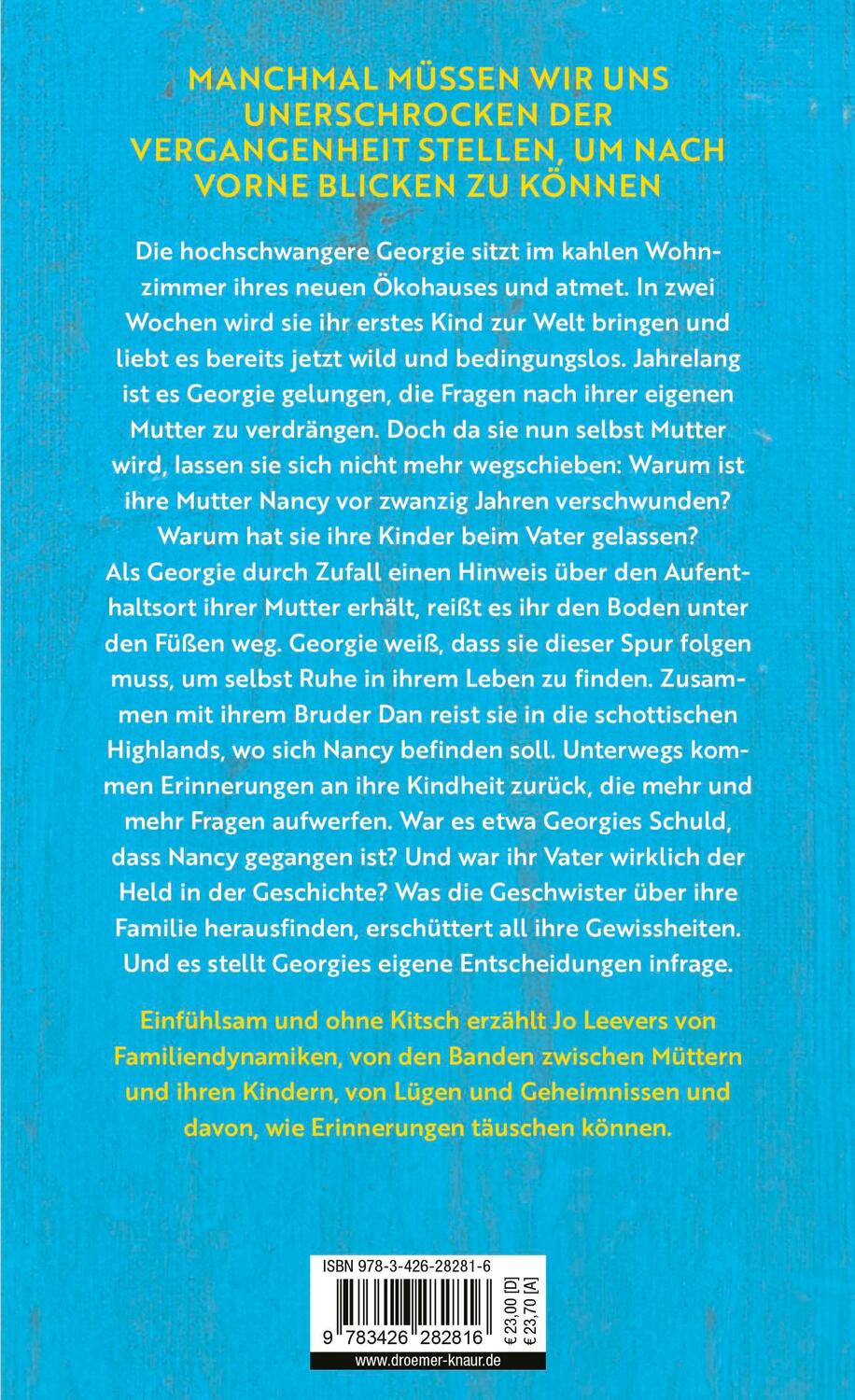 Rückseite: 9783426282816 | In den Augen meiner Mutter | Roman | Jo Leevers | Buch | 352 S. | 2024