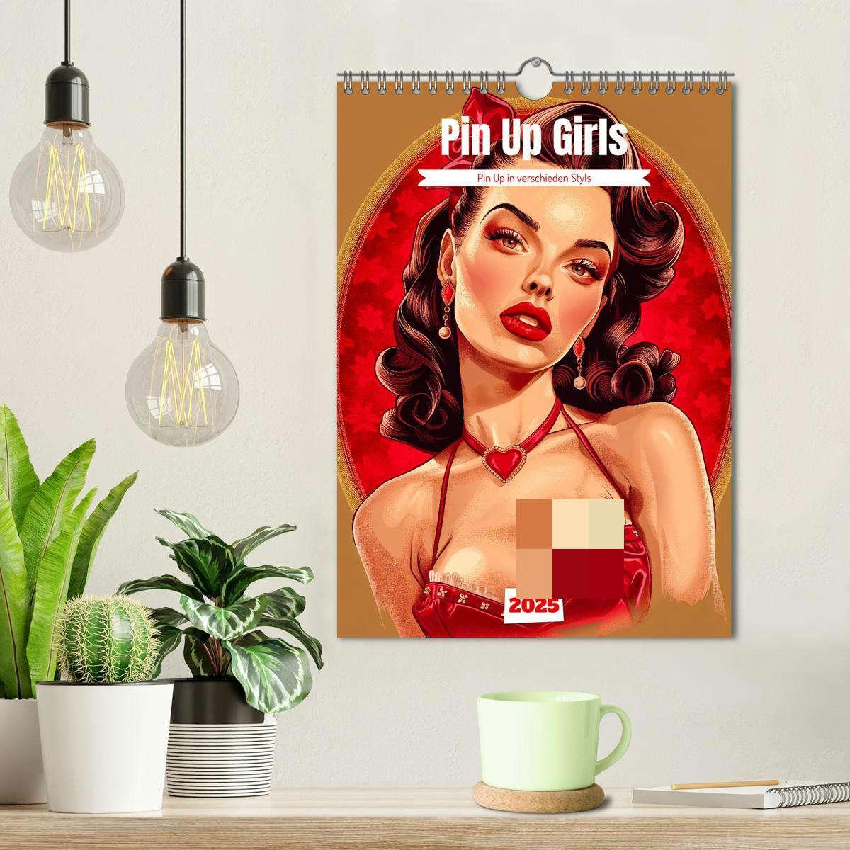 Bild: 9783457203477 | Retro PinUp Girls (Wandkalender 2025 DIN A4 hoch), CALVENDO...