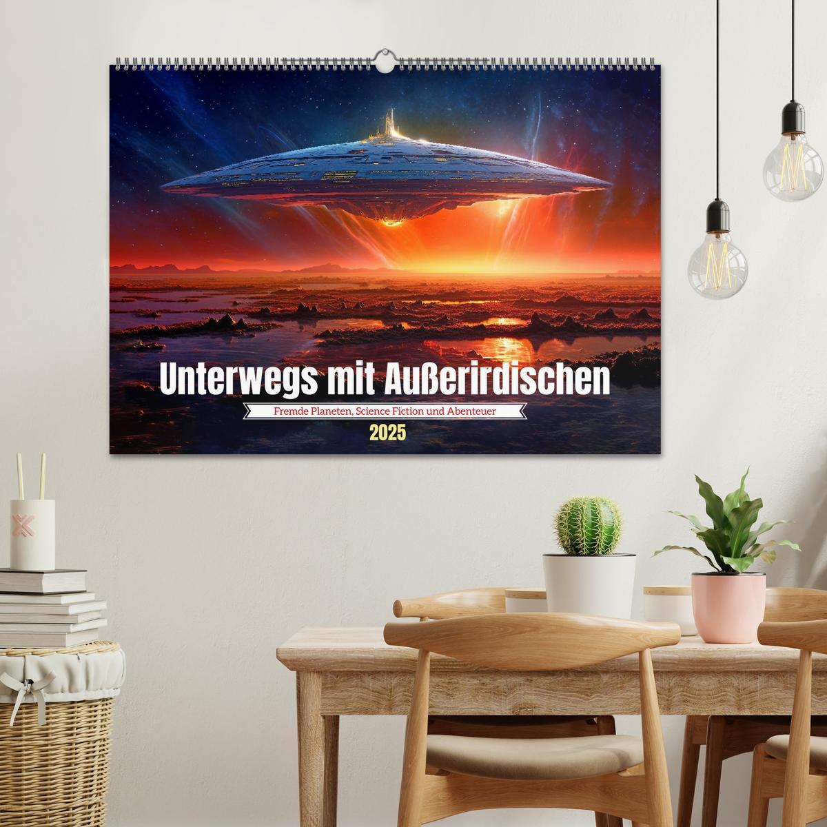 Bild: 9783383899973 | Unterwegs mit Außerirdischen (Wandkalender 2025 DIN A2 quer),...