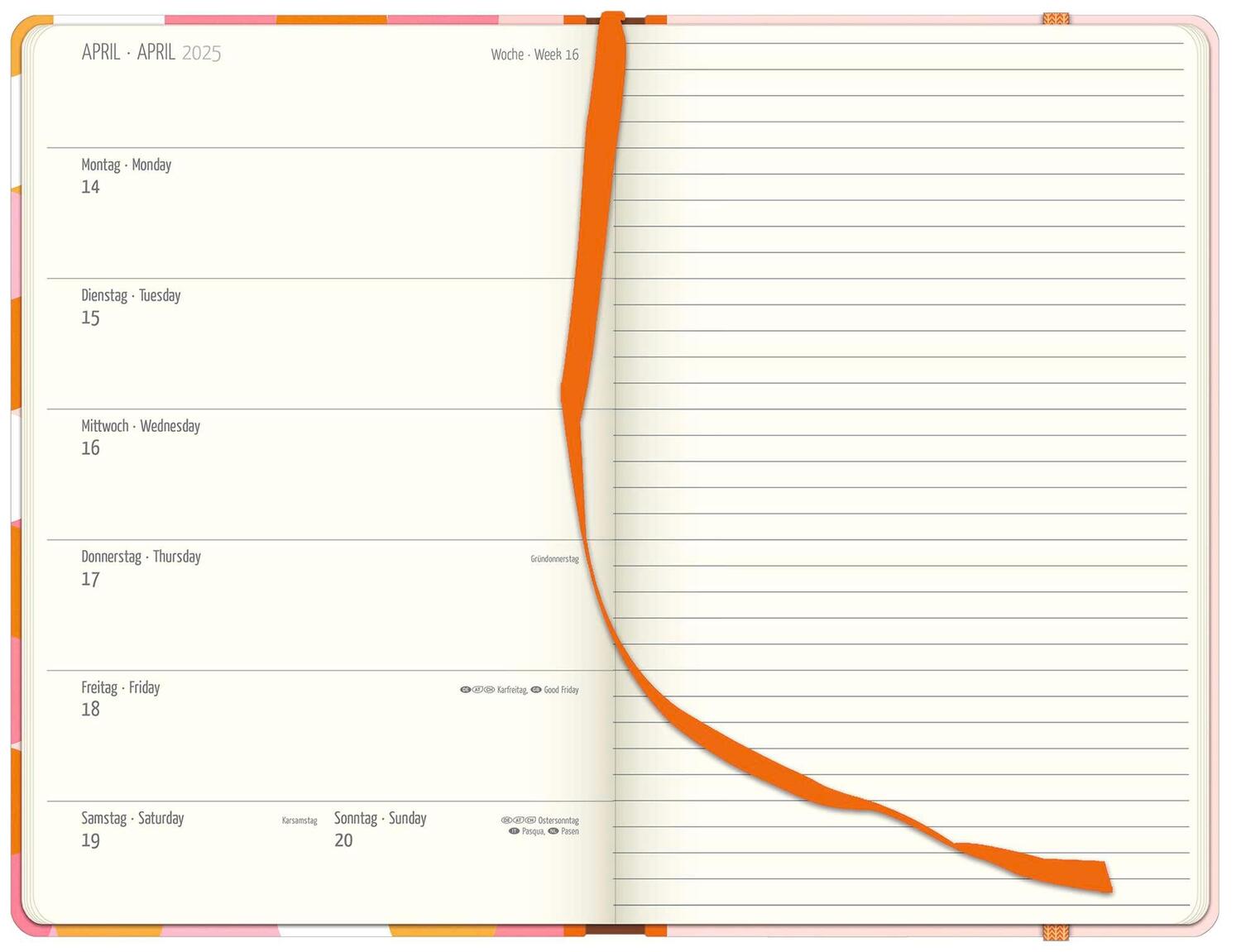 Bild: 4250809654232 | Dominique Vari Optimistic - Wochen-Notizkalender groß 2025 -...