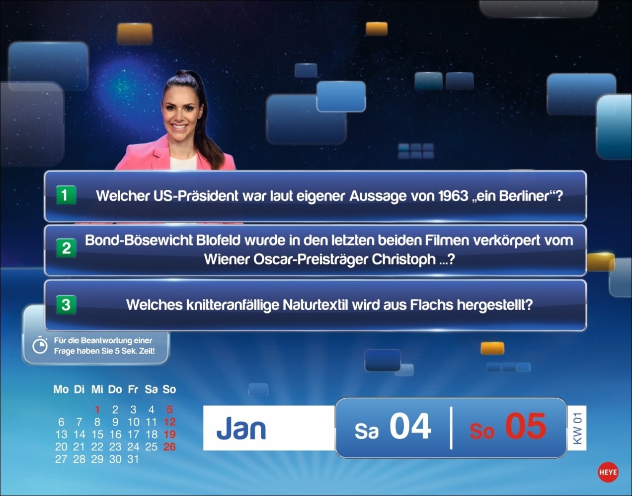 Bild: 9783756408900 | Quizduell Olymp Tagesabreißkalender 2025 | Kalender | Geblockt | 2025